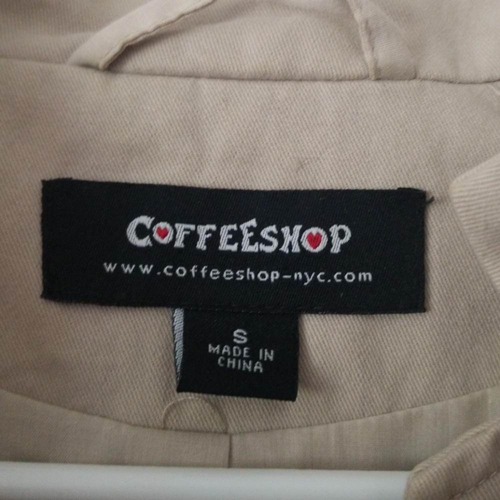 CoffeeShop Cotton Fitted Military Style Jacket - Picture 7 of 8